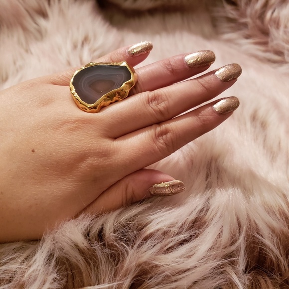 Janna Conner Agate ring sz 7 - Picture 3 of 4